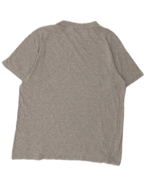 Fila Mens Graphic T-Shirt Top Medium Grey Flecked Cotton