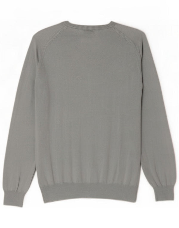 Pringle Mens V-Neck Jumper Sweater XL Blue Argyle/Diamond Lambswool