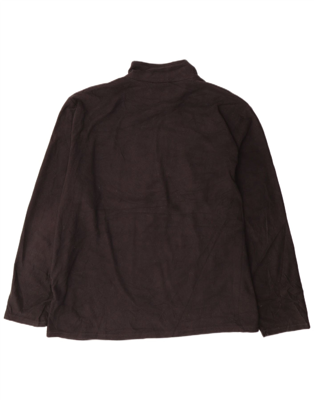 Mountain Warehouse Mens Zip Neck Fleece Jumper 3XL Black