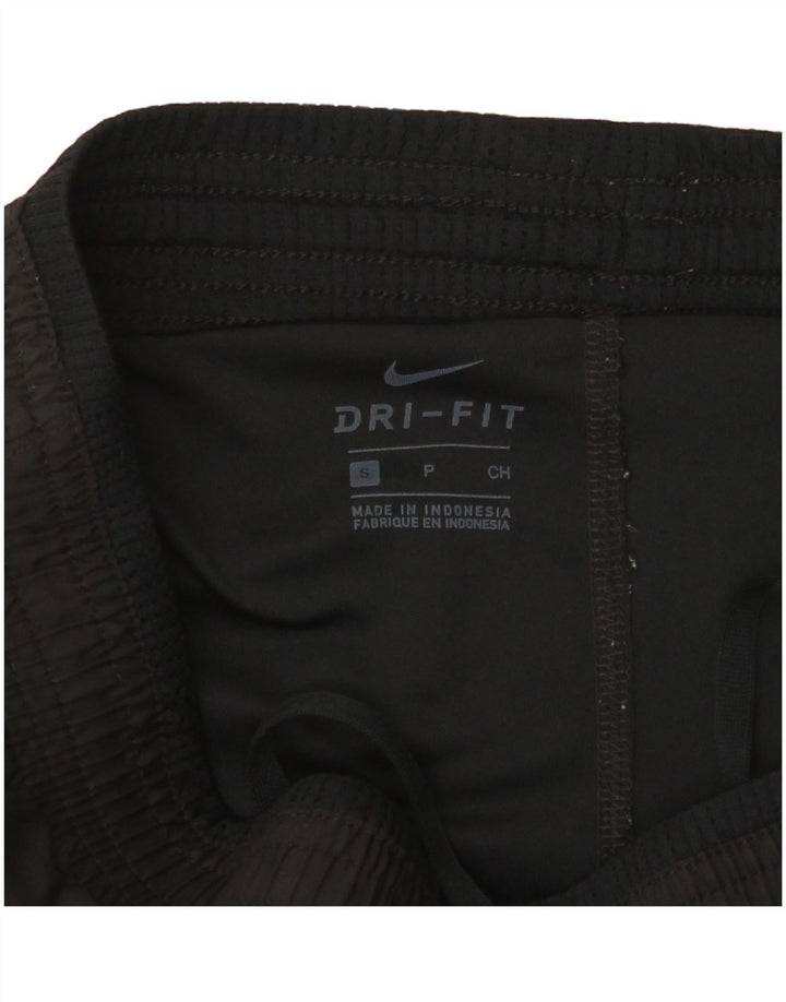 Nike Womens Dri Fit Sport Shorts UK 10 Small Black Polyester