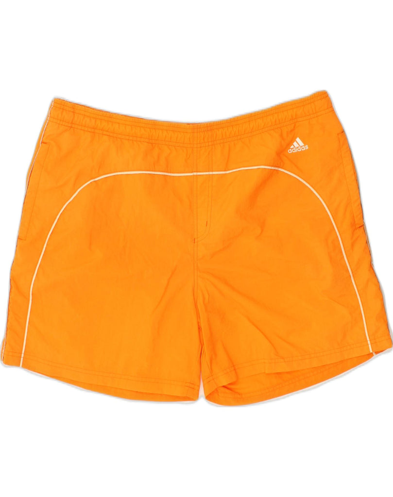 ADIDAS Mens Sport Shorts XL Yellow Nylon | Vintage Adidas | Thrift | Second-Hand Adidas | Used Clothing | Messina Hembry 