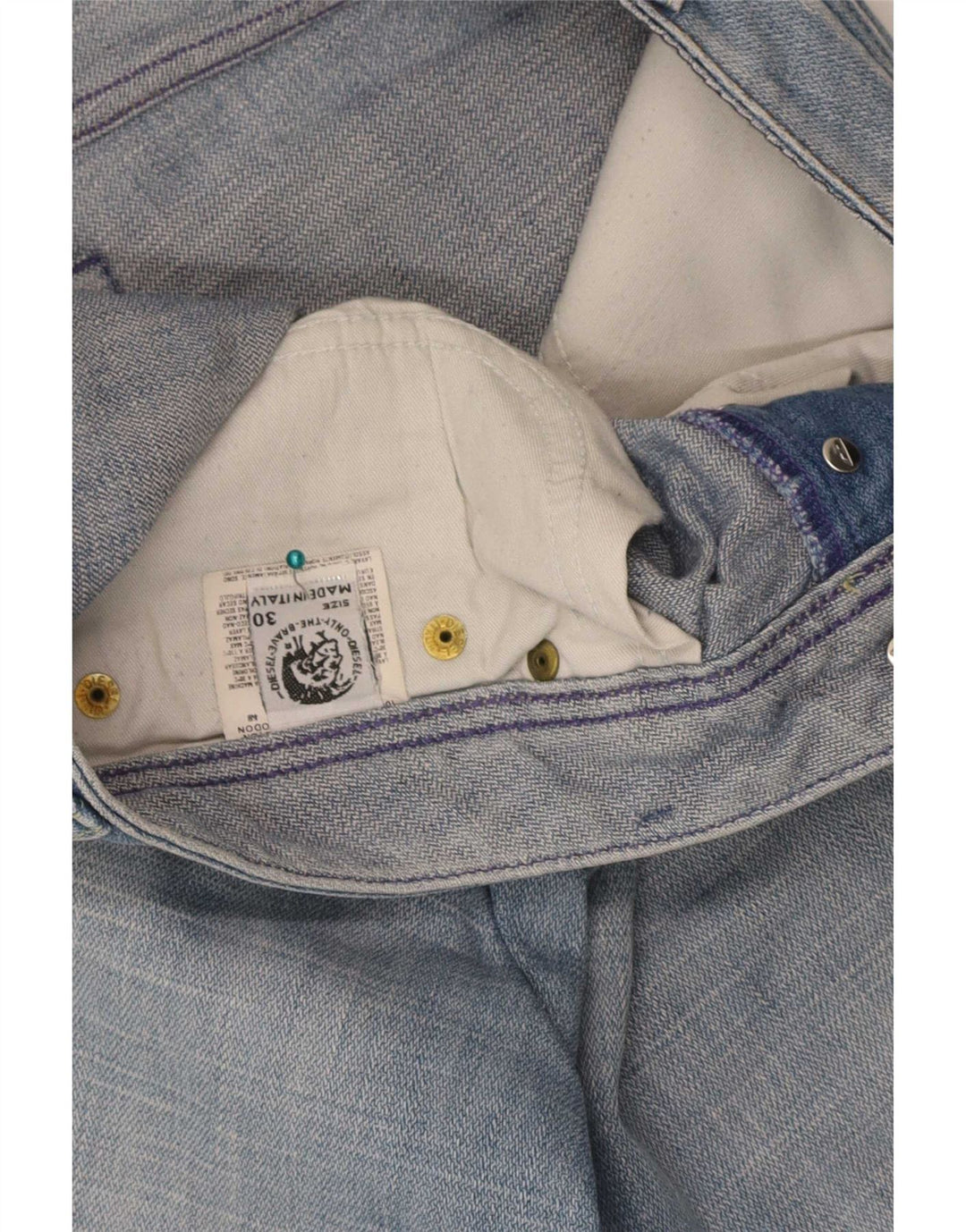 Diesel Mens Denim Shorts W30 Medium Blue Cotton