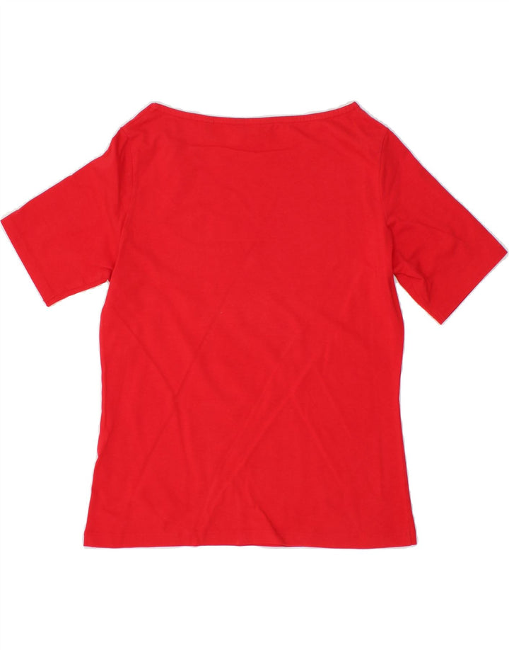 GANT Womens T-Shirt Top UK 10 Small Red Vintage Gant and Second-Hand Gant from Messina Hembry 