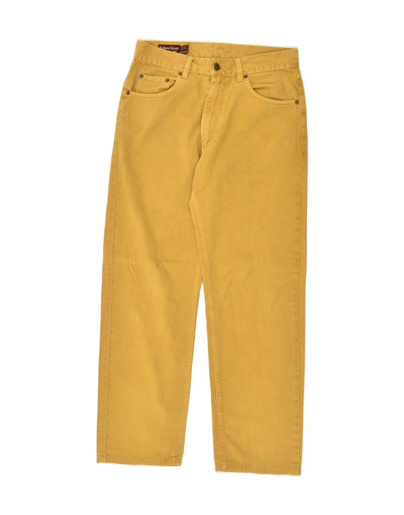 MARLBORO CLASSICS Mens Straight Jeans W32 L29 Yellow Cotton Vintage Marlboro Classics and Second-Hand Marlboro Classics from Messina Hembry 