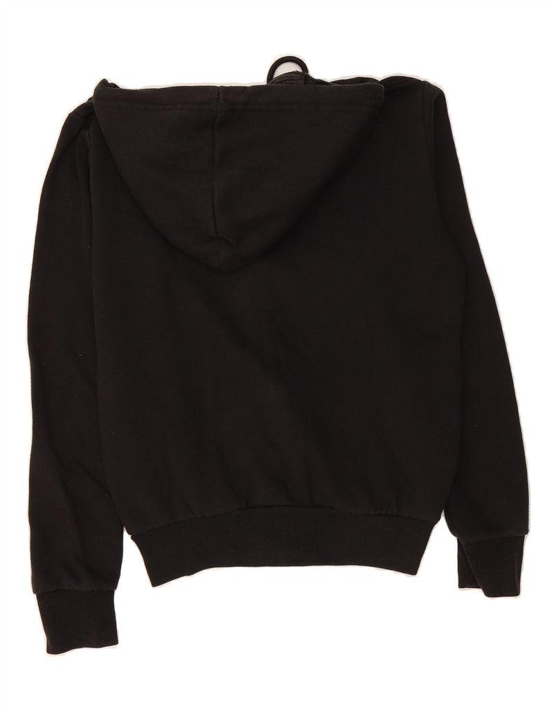 MCKENZIE Womens Zip Hoodie Sweater UK 10 Small Black Cotton Vintage Mckenzie and Second-Hand Mckenzie from Messina Hembry 
