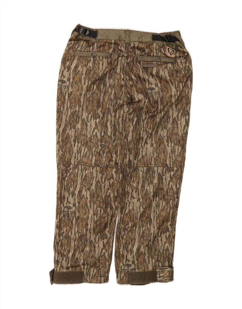 NON-TYPICAL BY DRAKE Womens Capri Trousers UK 16 Large W30 L24 Brown Vintage Non-Typical by Drake and Second-Hand Non-Typical by Drake from Messina Hembry 