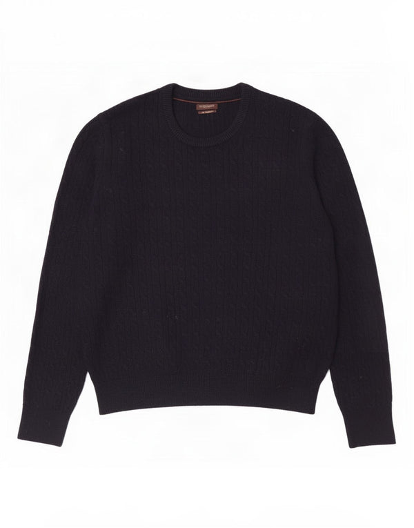 Gutteridge Mens Crew Neck Jumper Sweater Large Navy Blue