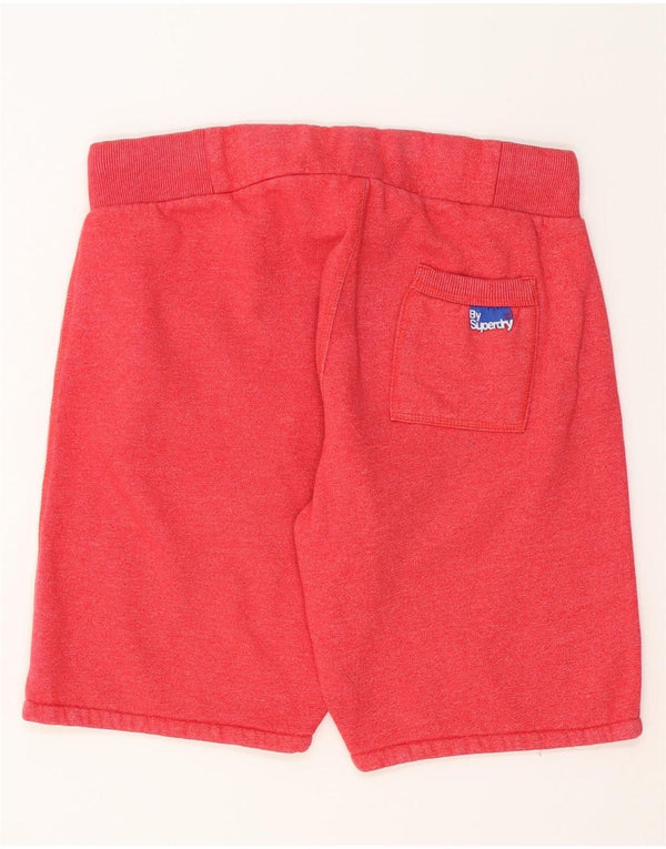 Superdry Mens Graphic Sport Shorts Large  Red Cotton