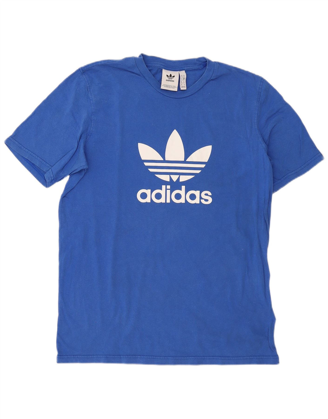 Adidas Mens Graphic T-Shirt Top Medium Blue Cotton