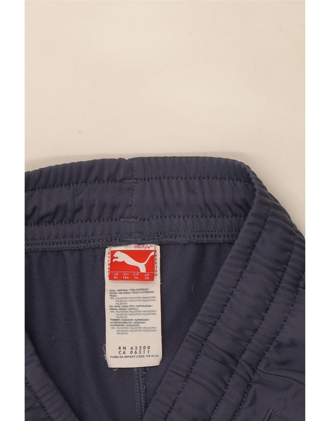 Puma Girls Tracksuit Trousers Joggers 13-14 Years  Blue Polyester