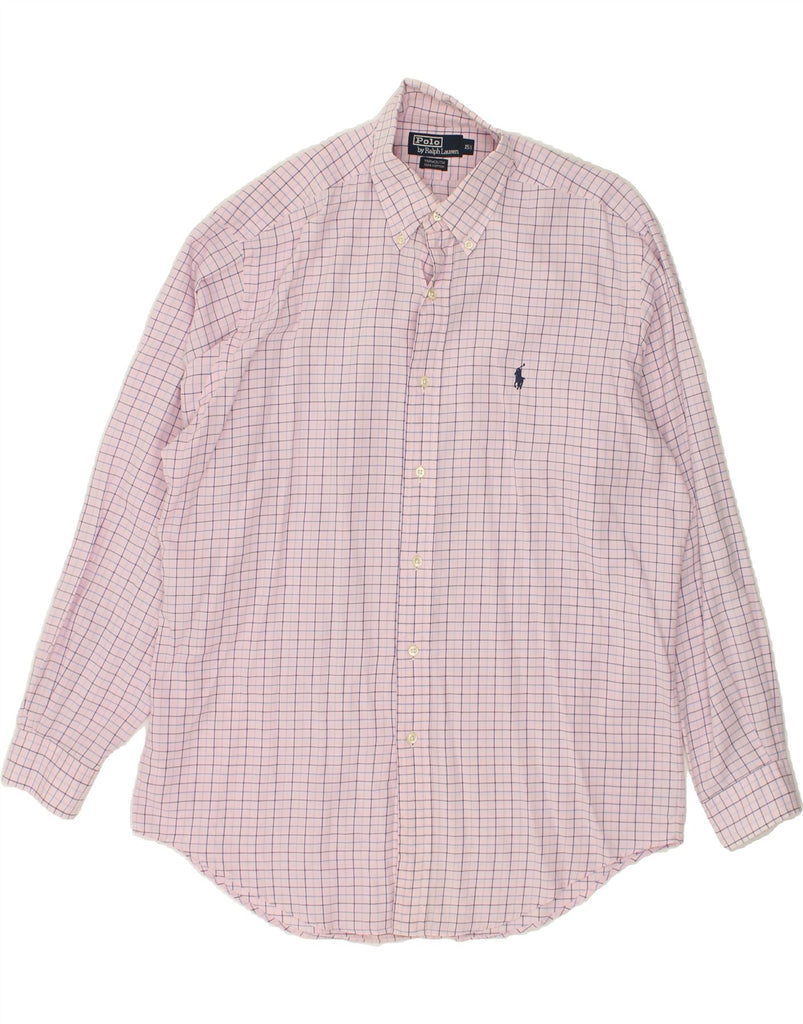 POLO RALPH LAUREN Mens Yarmouth Relaxed Fit Shirt Size 15 1/2 Medium Pink | Vintage Polo Ralph Lauren | Thrift | Second-Hand Polo Ralph Lauren | Used Clothing | Messina Hembry 