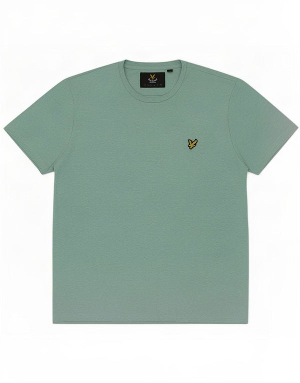 Lyle & Scott Mens T-Shirt Top Large Turquoise Cotton