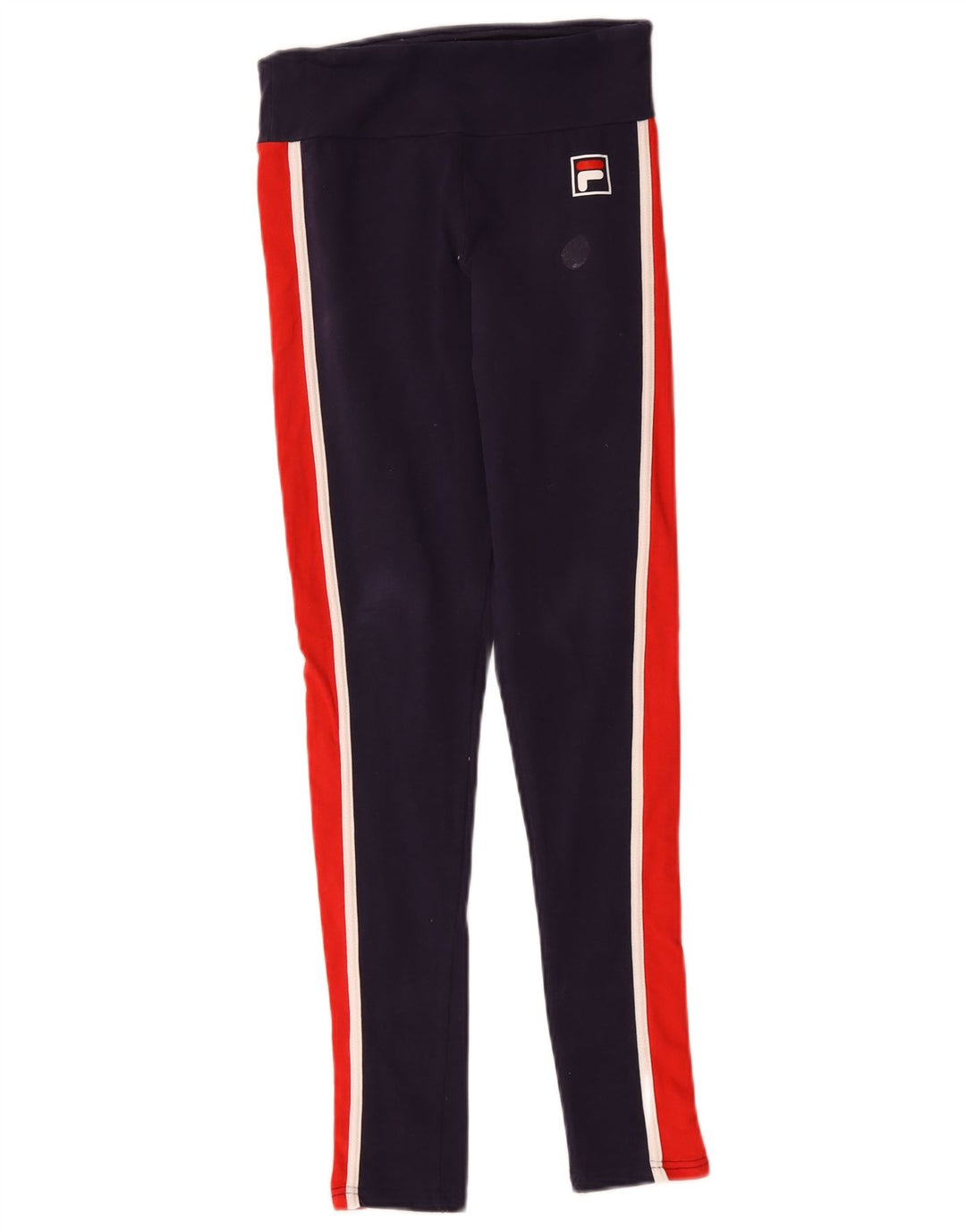 Fila Womens Leggings UK 10 Small Navy Blue Colourblock