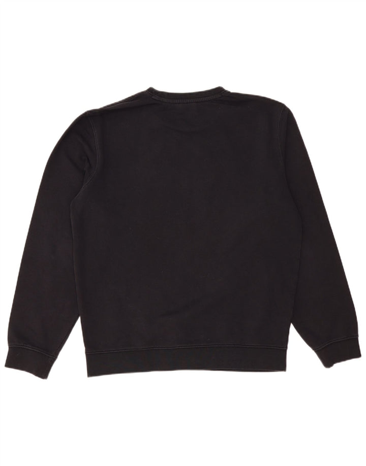 CHAMPION Mens Graphic Sweatshirt Jumper Large Navy Blue Cotton