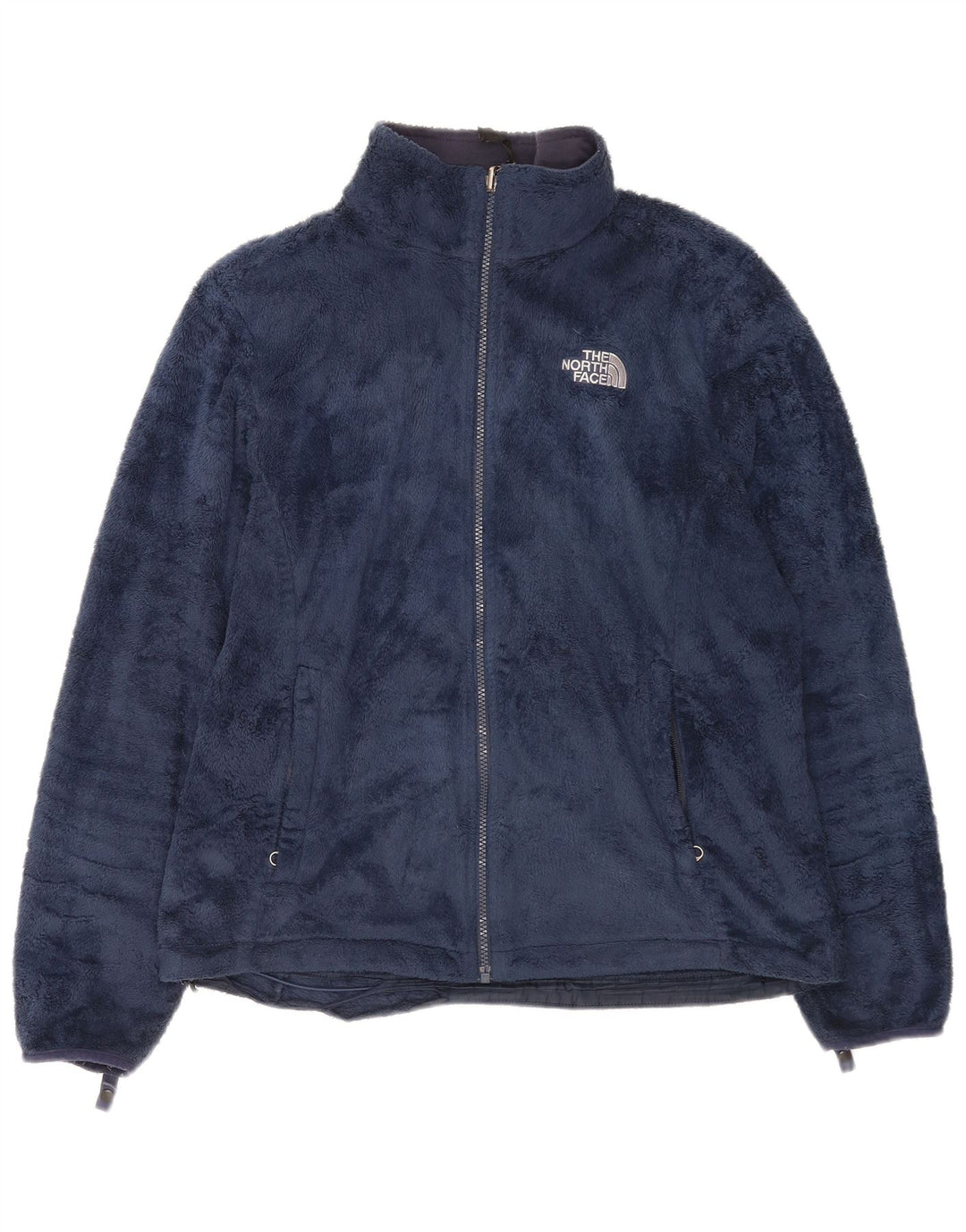 The North Face Womens Fleece Jacket UK 18 XL Navy Blue Polyester