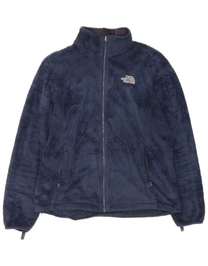 The North Face Womens Fleece Jacket UK 18 XL Navy Blue Polyester