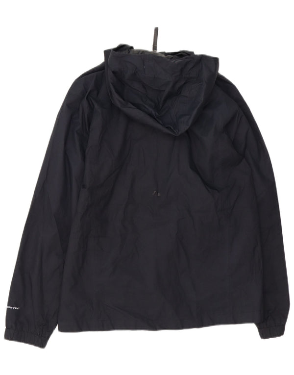 The North Face Boys Hooded Rain Jacket 11-12 Years Large Black Polyester