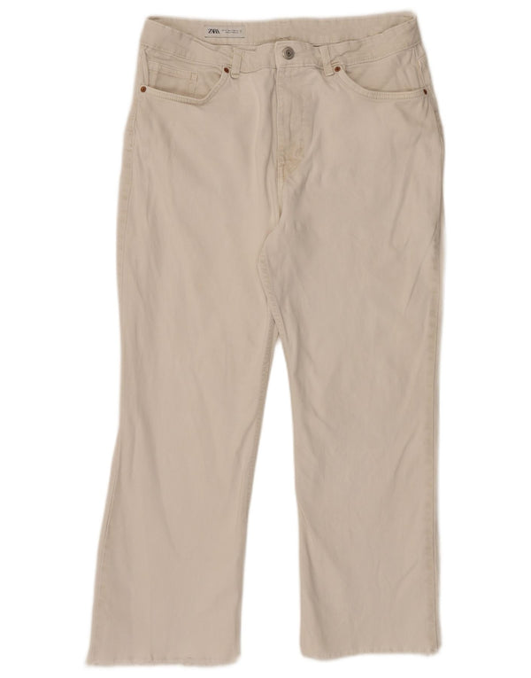 Zara Womens Straight Jeans EU 46 2XL W36 L26 White