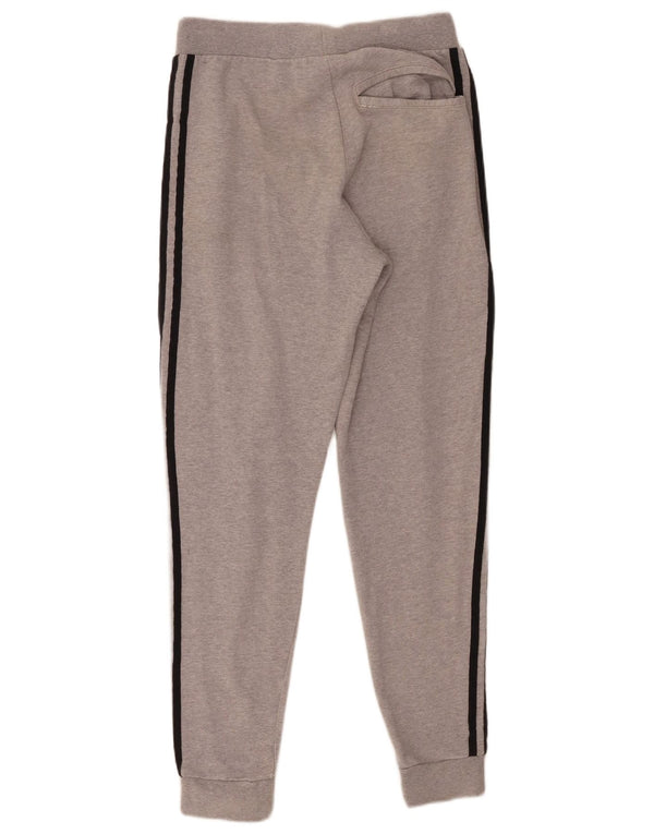 Adidas Mens Graphic Tracksuit Trousers Joggers XS Grey Cotton