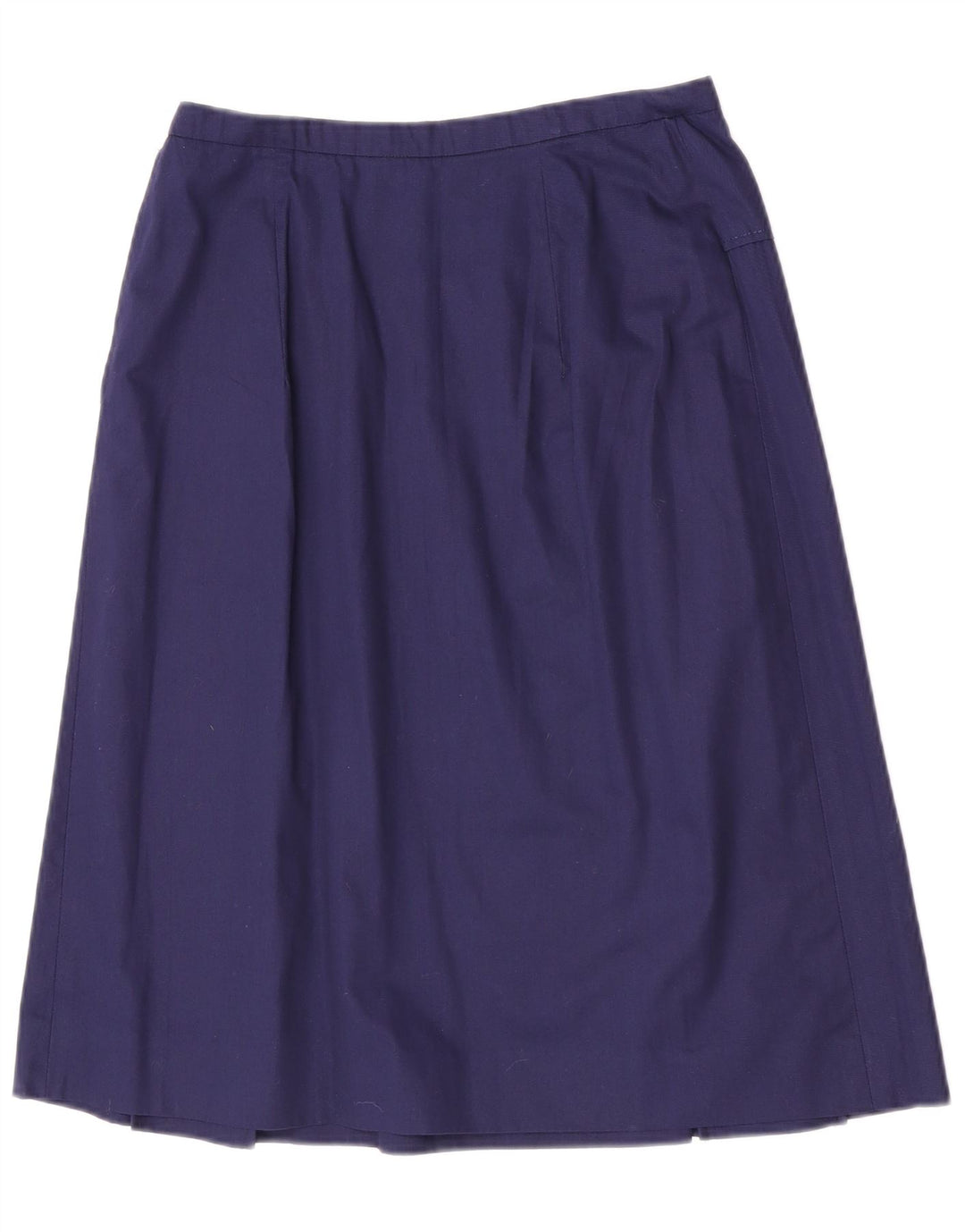 Vintage Womens A-Line Skirt W28 Medium Navy Blue Cotton