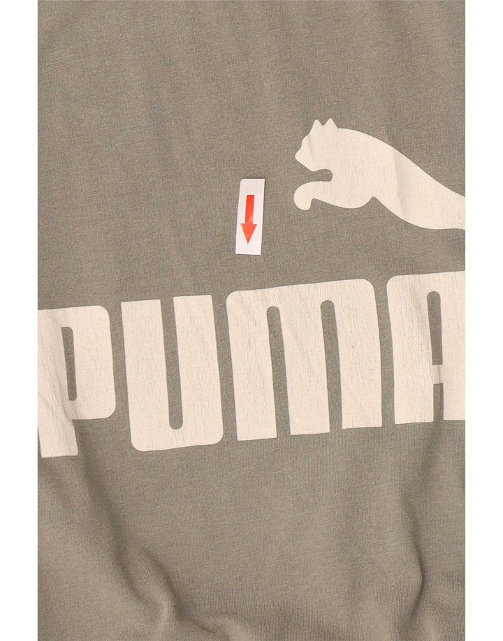 Puma Mens Graphic T-Shirt Top Small Grey