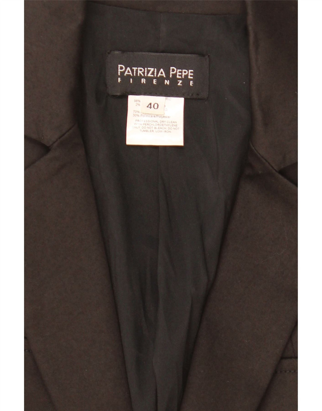 Patrizia Pepe Womens Crop 2 Button Blazer Jacket IT 40 Small Black