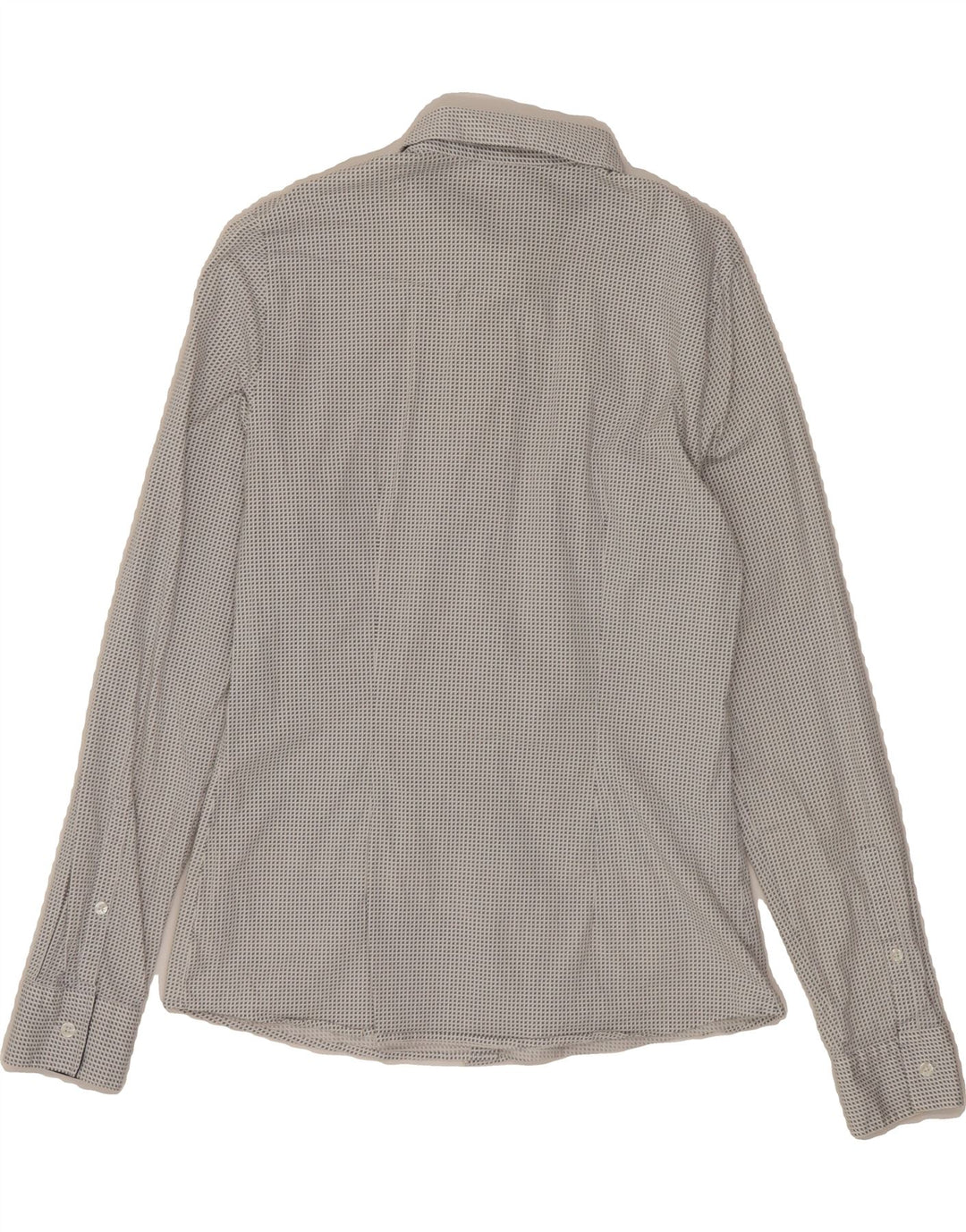 LACOSTE Womens Abstract Pattern Shirt Size 36 Small Grey Cotton Vintage Lacoste and Second-Hand Lacoste from Messina Hembry 