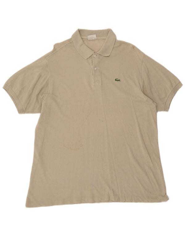 Lacoste Mens Polo Shirt Size 6 XL Beige