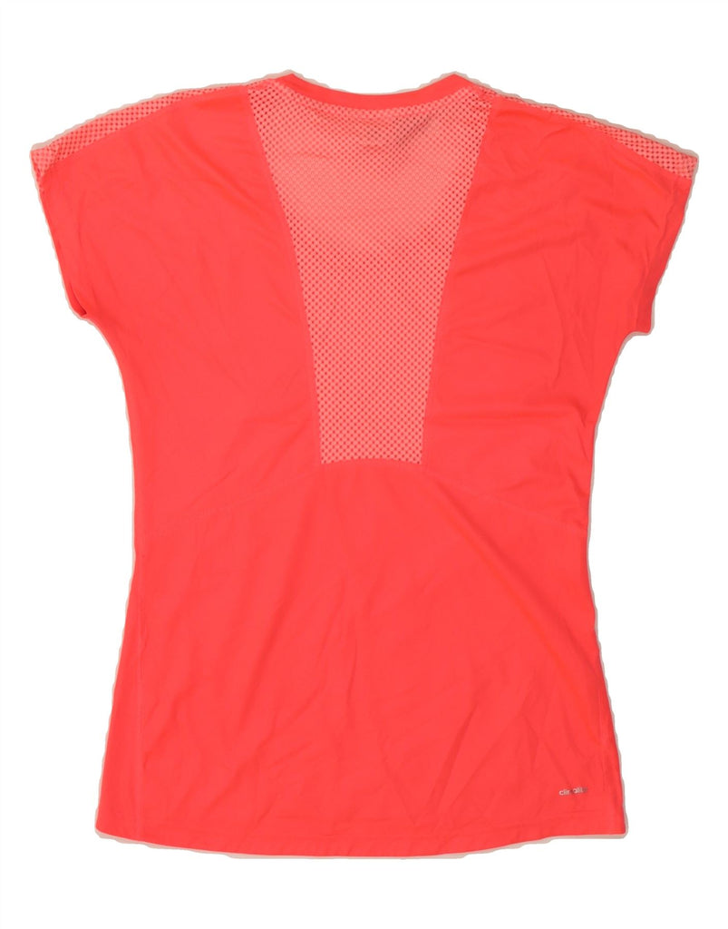 ADIDAS Womens T-Shirt Top UK 8/10 Small Pink Colourblock Polyester Vintage Adidas and Second-Hand Adidas from Messina Hembry 