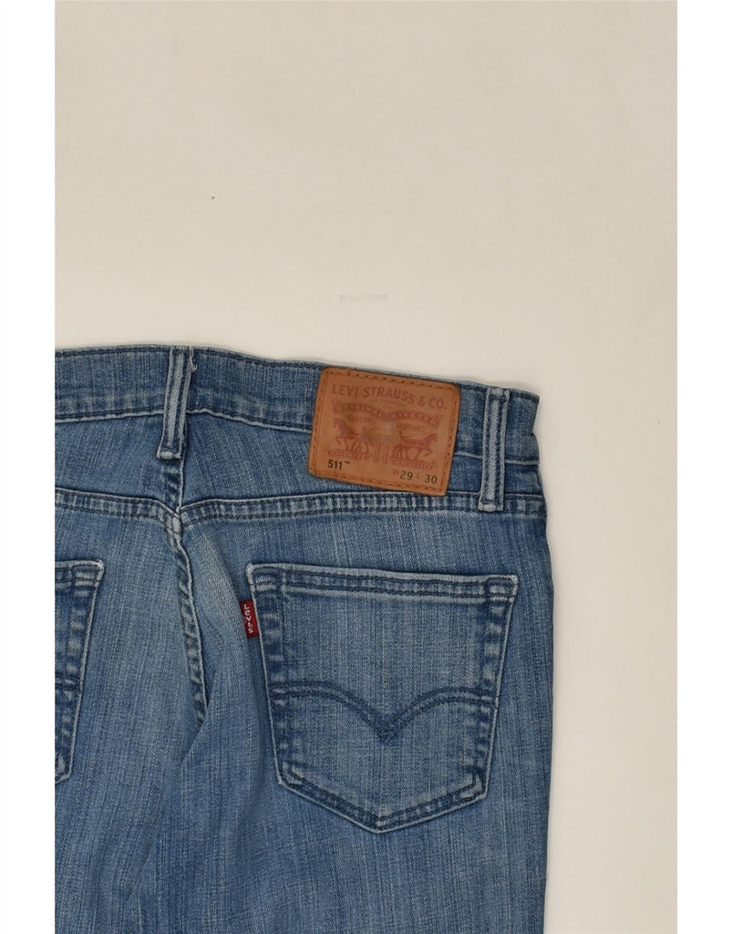 LEVI'S Womens 511 Slim Jeans W29 L30 Blue Cotton | Vintage Levi's | Thrift | Second-Hand Levi's | Used Clothing | Messina Hembry 