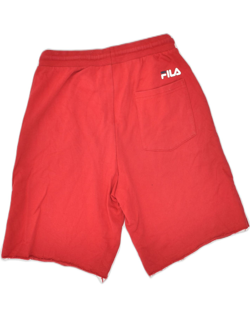 FILA Mens Graphic Sport Shorts Small Red Cotton | Vintage Fila | Thrift | Second-Hand Fila | Used Clothing | Messina Hembry 