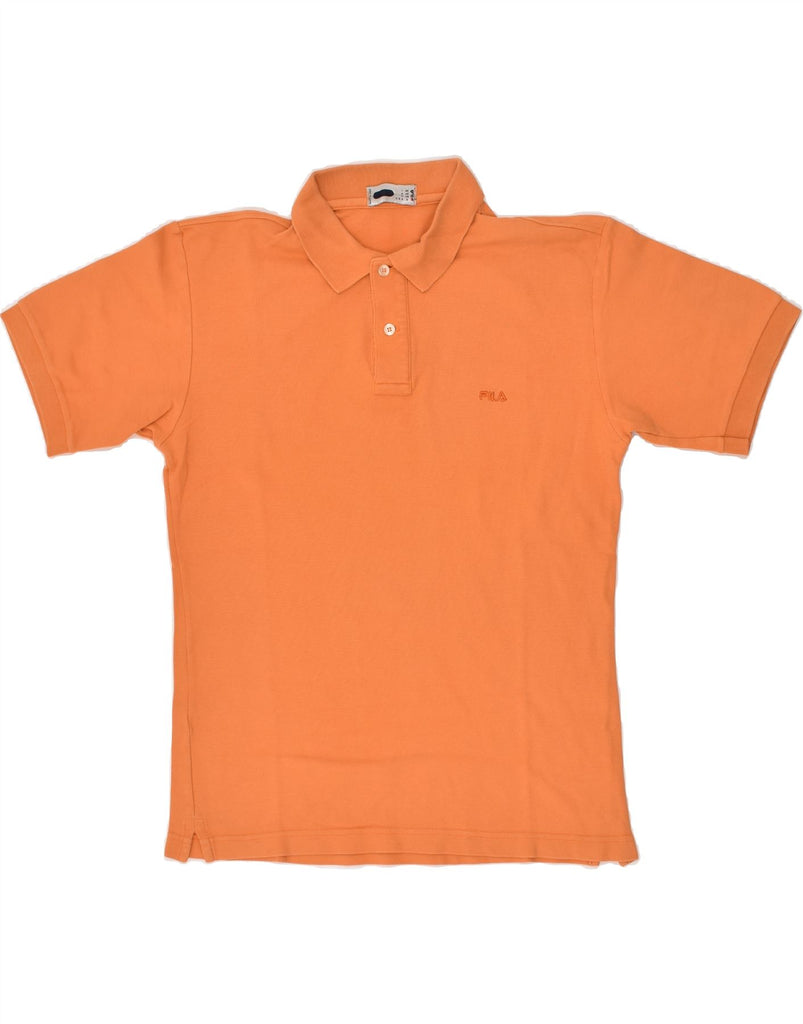 FILA Mens Polo Shirt Small Orange | Vintage Fila | Thrift | Second-Hand Fila | Used Clothing | Messina Hembry 