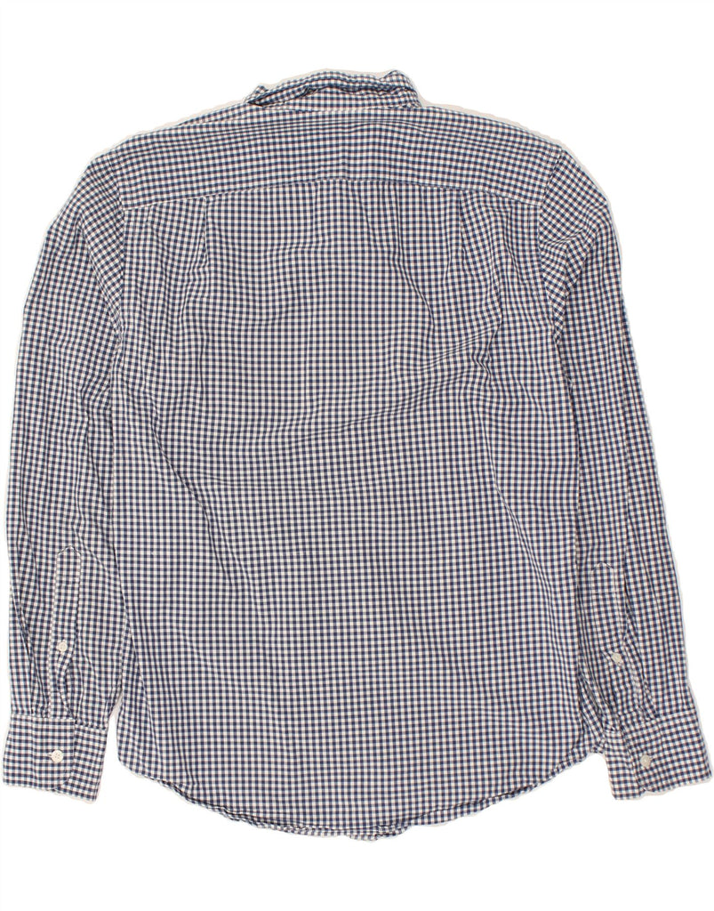 J. CREW Mens Shirt Small Navy Blue Gingham | Vintage J. Crew | Thrift | Second-Hand J. Crew | Used Clothing | Messina Hembry 