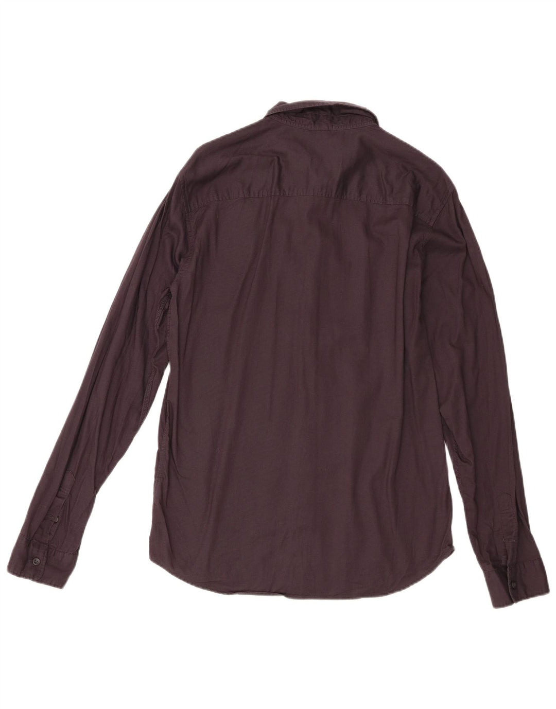 All Saints Mens Shirt Medium Black Cotton
