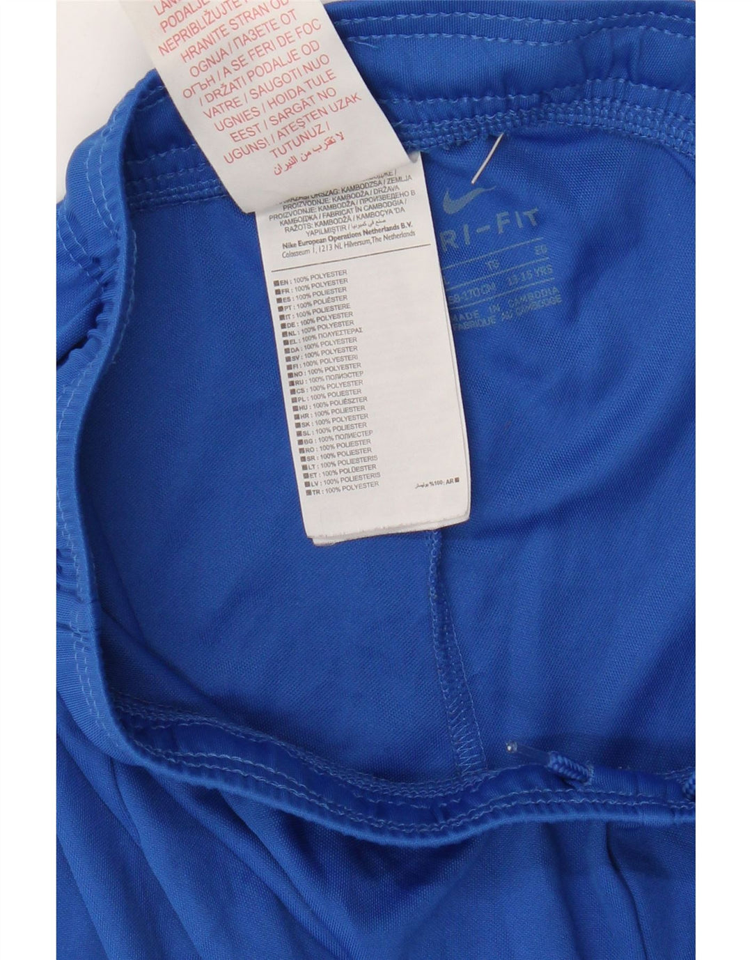 Nike Boys Dri Fit Sport Shorts 13-14 Years XL Blue Polyester
