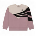 Adidas Womens Oversized Sweatshirt Jumper UK 14 Medium Pink Colourblock