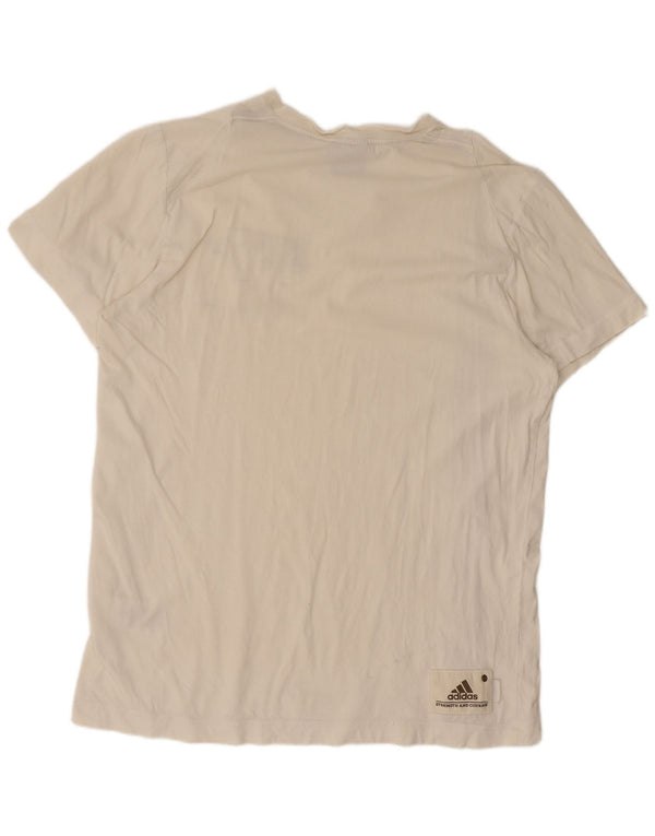 Adidas Mens Graphic T-Shirt Top Large White Cotton