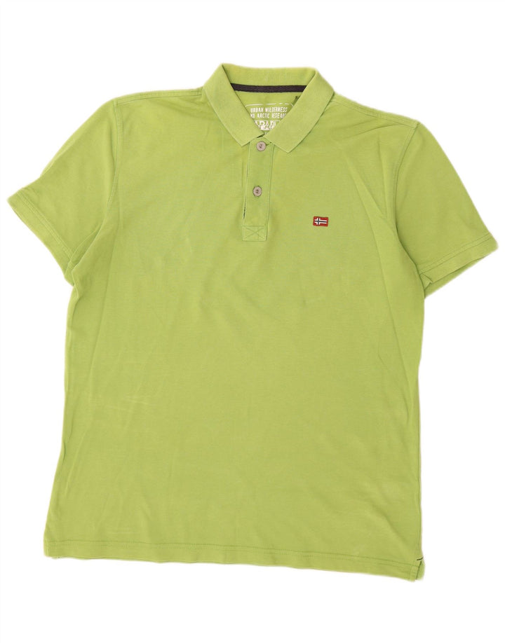 Napapijri Mens Polo Shirt Large Green