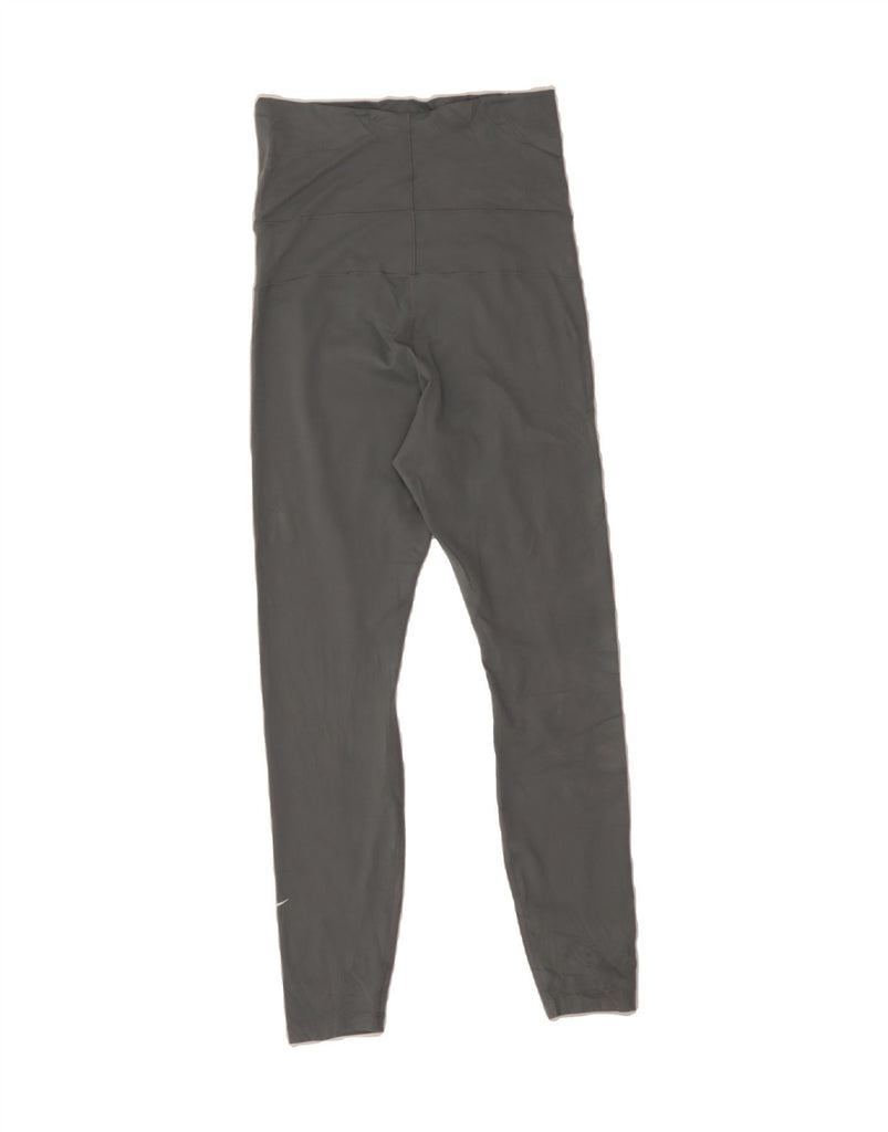 NIKE Womens Dri Fit Leggings UK 12 Medium  Grey Polyester Vintage Nike and Second-Hand Nike from Messina Hembry 