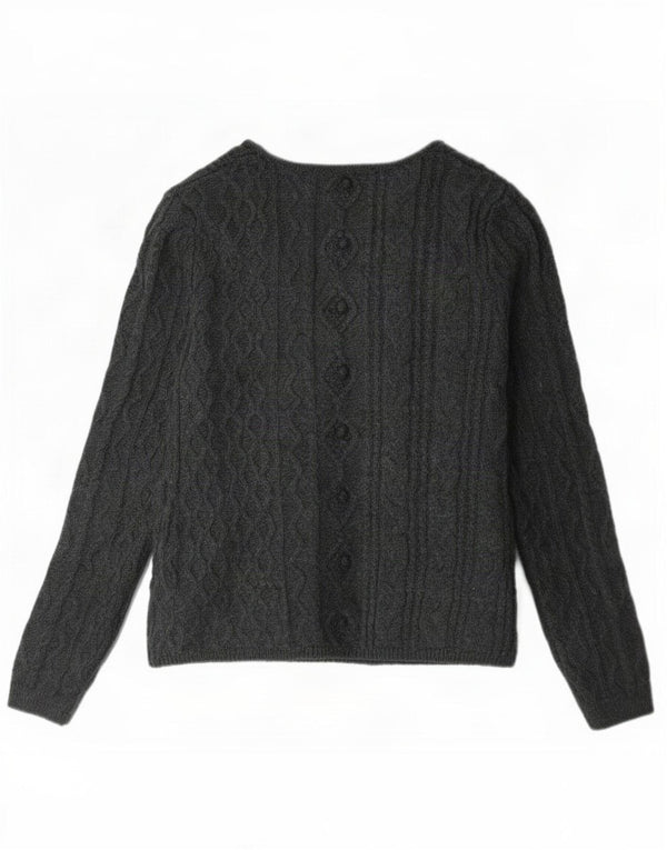 Zara Womens Cardigan Sweater UK 14 Large Grey
