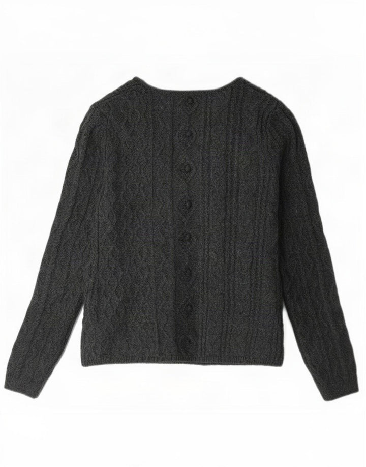 Zara Womens Cardigan Sweater UK 14 Large Grey