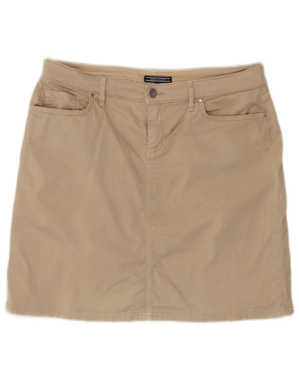 Tommy Hilfiger Womens Mini Skirt US 10 Large W32  Beige Cotton