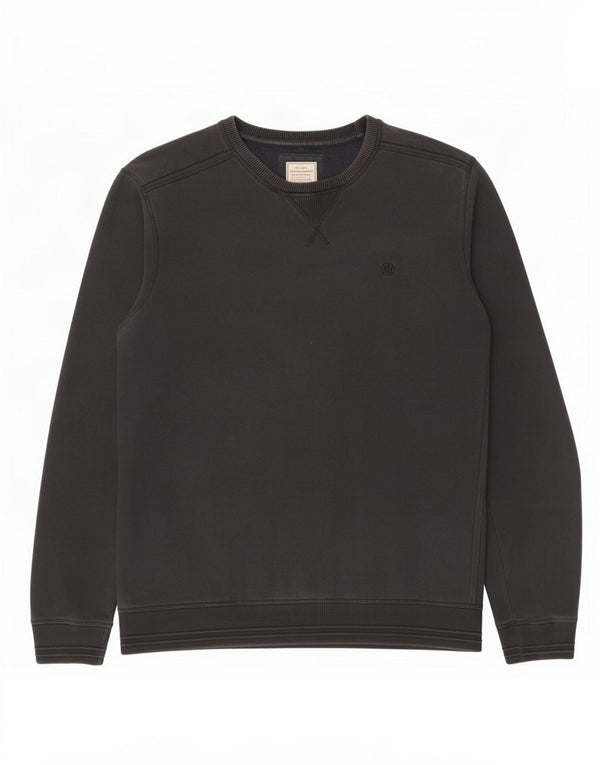 Fat Face Mens Sweatshirt Jumper XL Black Cotton
