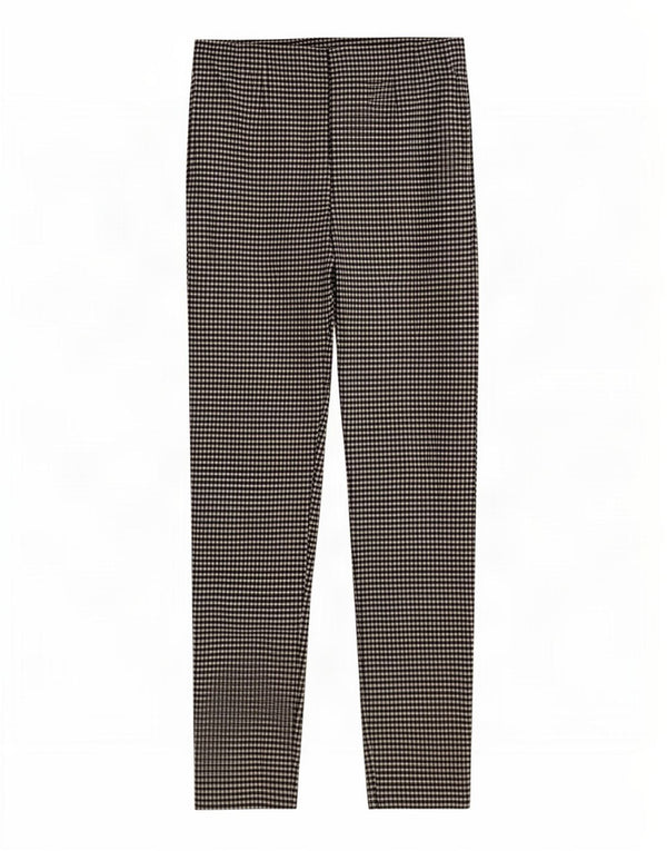 Zara Womens Leggings UK 12 Medium Black Gingham