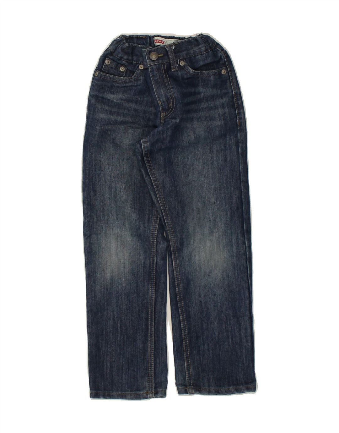 LEVI'S Boys 511 Straight Jeans 5-6 Years W20 L20 Navy Blue Cotton | Vintage Levi's | Thrift | Second-Hand Levi's | Used Clothing | Messina Hembry 