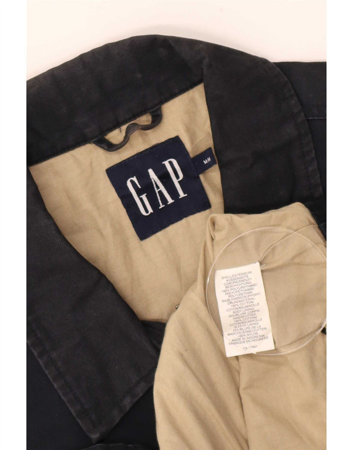Gap Mens Bomber Jacket UK 38 Medium Navy Blue Cotton