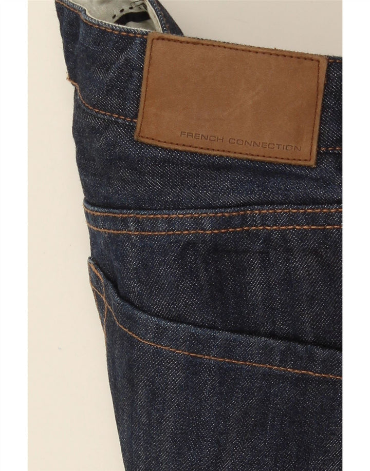 French Connection Womens Straight Jeans W32 L27 Navy Blue Cotton