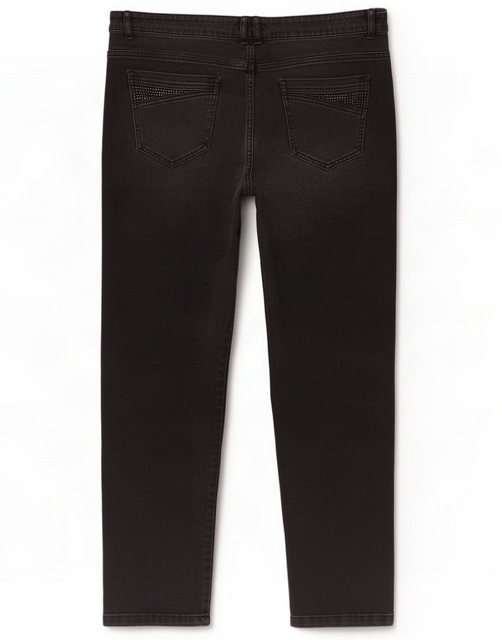 Marks & Spencer Womens Per Una Straight Jeans W38 L29 Grey