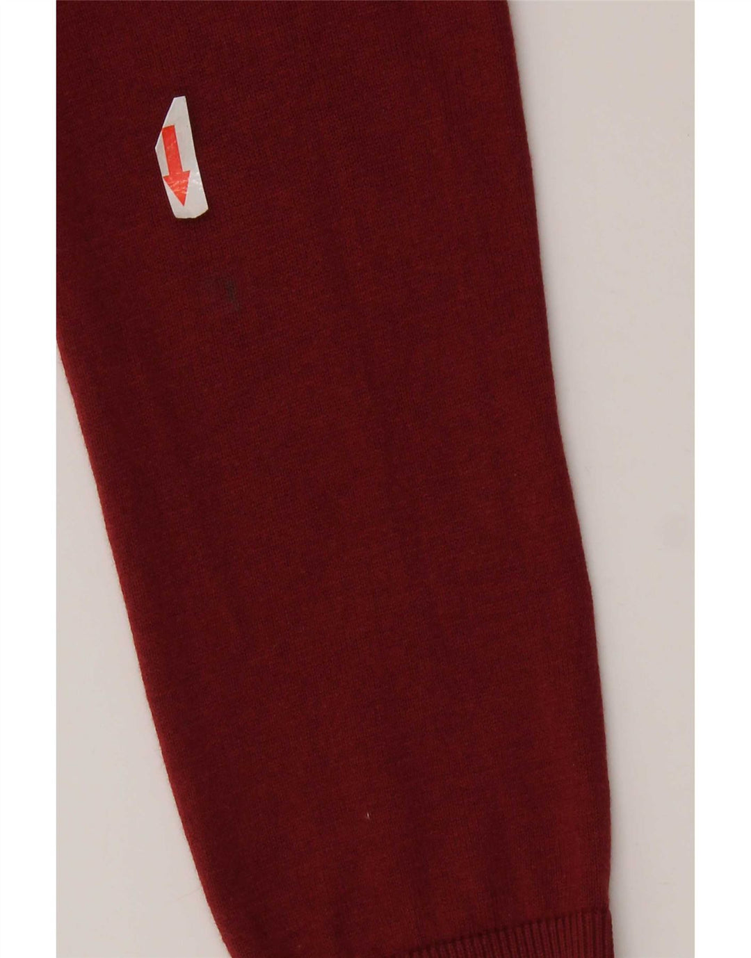 Massimo Dutti Womens Bolero Jumper UK 14 Medium Burgundy Silk