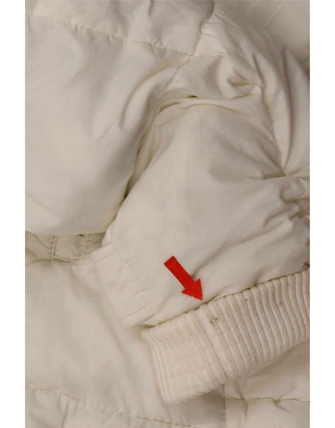 Zara Womens Hooded Padded Jacket UK 10 Small White Polyamide